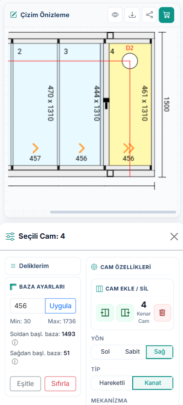 2D çizim editörü ekran görüntüsü
